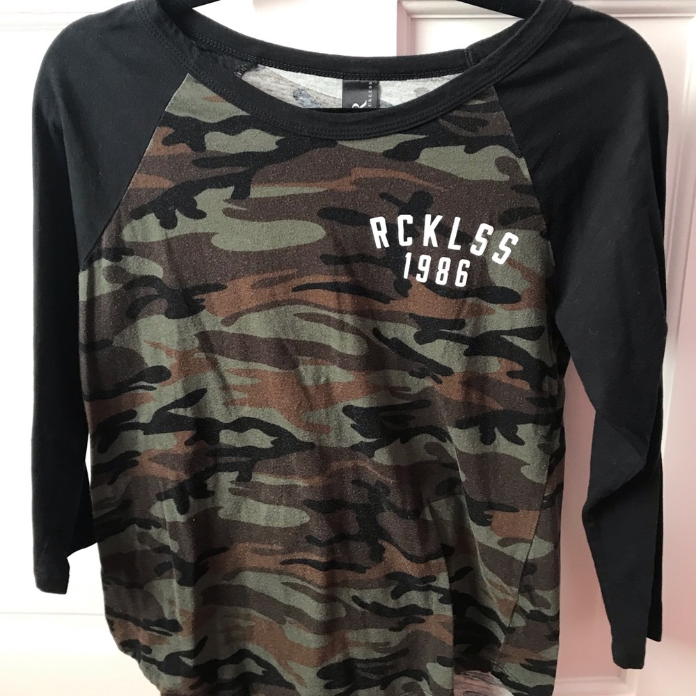 Young and reckless camo top
